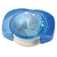 Blue Dahle canister pencil sharpener with 8mm blade, shown in blister pack, designed for precise sharpening of pencils.