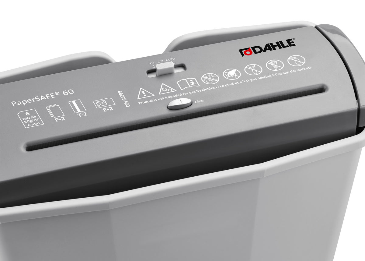 Dahle Shredder Model -  Ps 60 -  6 Sheets, 6Mm Strip Cut - Al Masam Stationery LLC - Shredder Machines - Shredder Machines