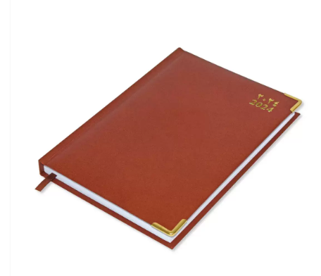 FIS A5 Diary 2024 (Arabic/English) Brown - FSDI22AE21BR - Al Masam Stationery LLC