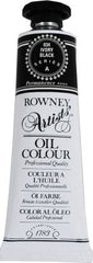 Daler Rowney Artists Oil Colour Ivory Black 38ml Tube - Al Masam Stationery LLC