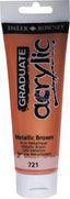 Daler Rowney Graduate Acrylic Color METALLIC BROWN - Al Masam Stationery LLC