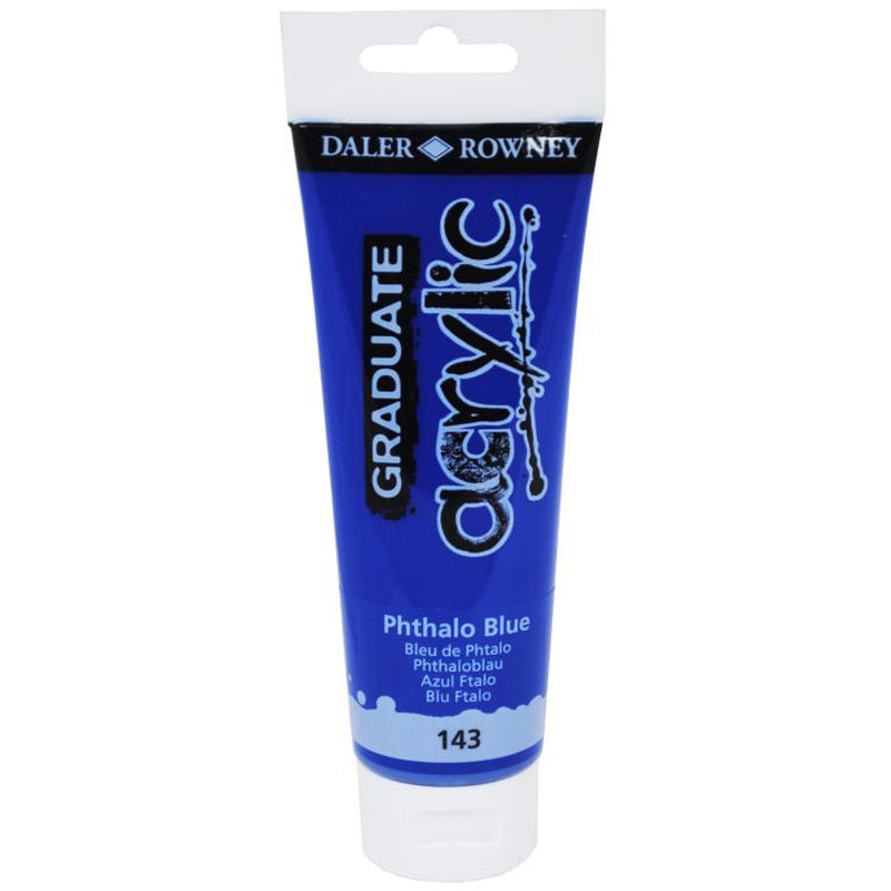 Daler Rowney Graduate Acrylic Color PHTHALO BLUE - Al Masam Stationery LLC Main image