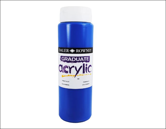 Daler Rowney Graduate Acrylic Color PRIMARY BLUE - Al Masam Stationery LLC Main image