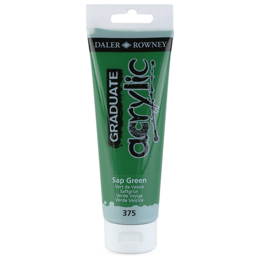 Daler Rowney Graduate Acrylic Color SAP GREEN - Al Masam Stationery LLC