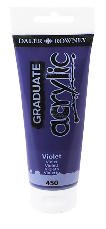 Daler Rowney Graduate Acrylic Color VIOLET - Al Masam Stationery LLC