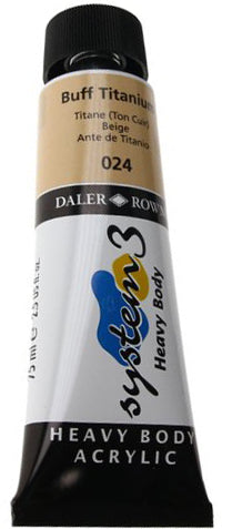 Daler Rowney Acrylic System 3 Heavy Body BUFF TITANIUM Secondary image