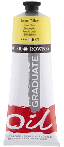 Daler Rowney Graduate Oil Colors LEMON YELLOW Secondary image