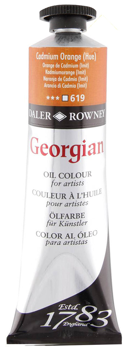 Daler Rowney Georgian Oil Paint - Chromium Orange Deep (Hue) Secondary image