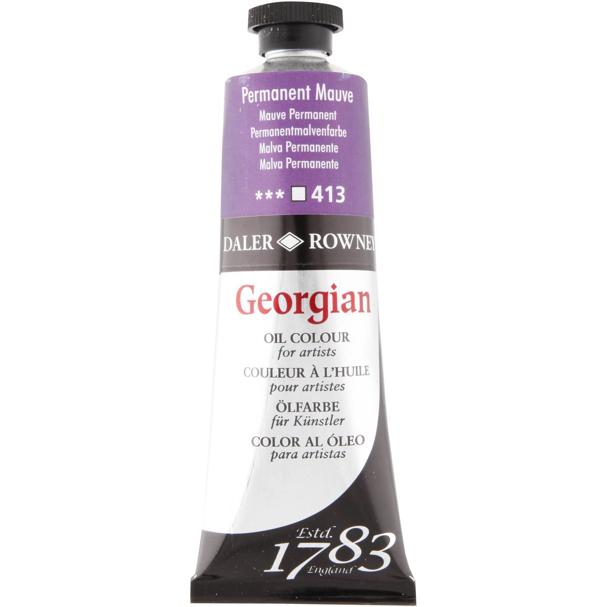 Daler Rowney Georgian Oil Paint - Permanent Mauve Secondary image