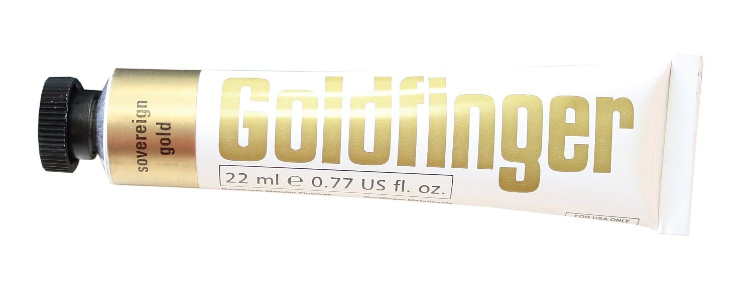 Daler Rowney Goldfinger Decorative Metallic Paste Sovereign Gold - Al Masam Stationery LLC Main image