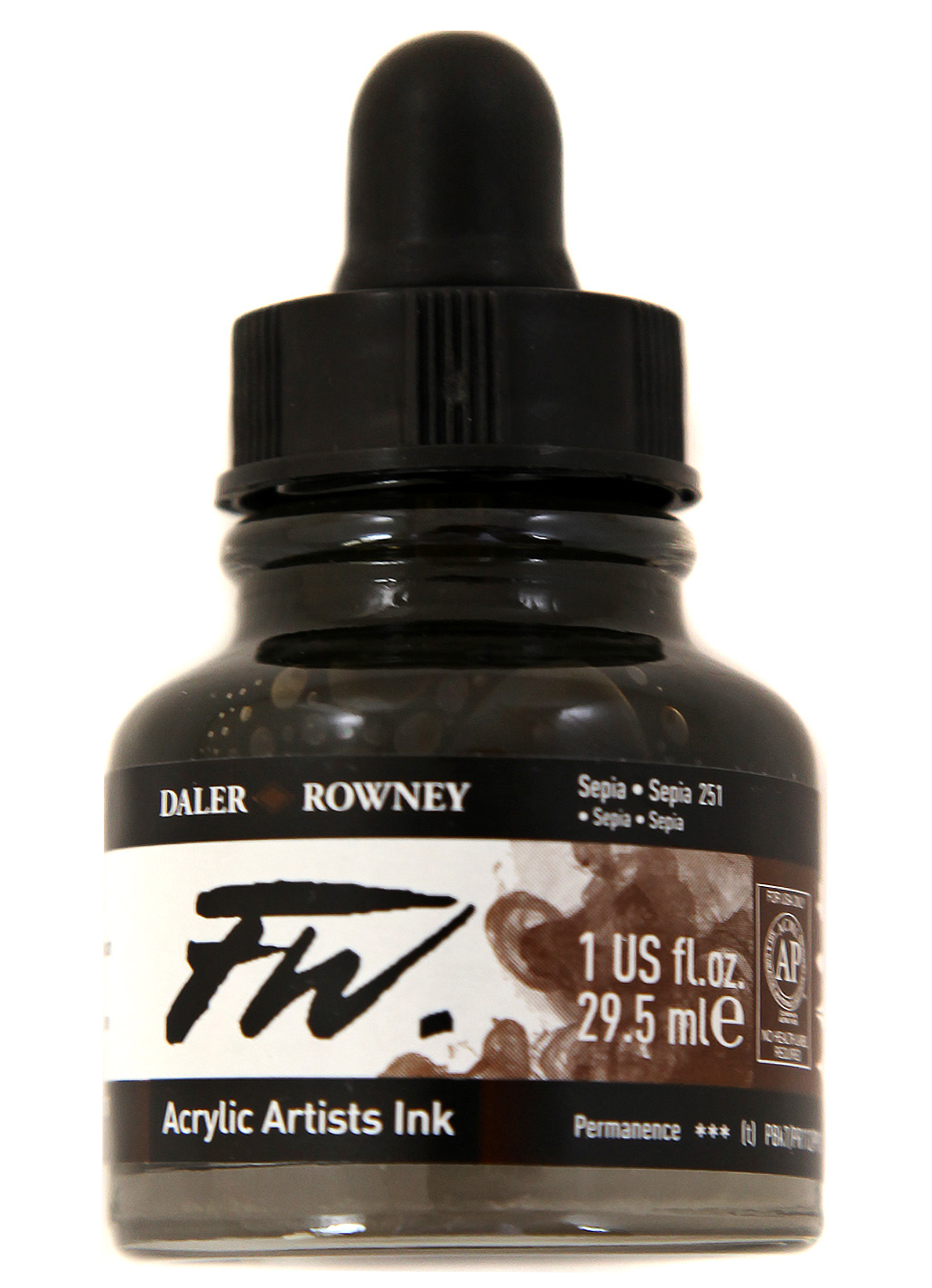Daler Rowney FW Artist's Acrylic Ink SEPIA - Al Masam Stationery LLC Main image