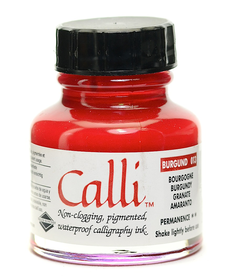 Daler Rowney Calli Ink BURGUNDY - Al Masam Stationery LLC Main image