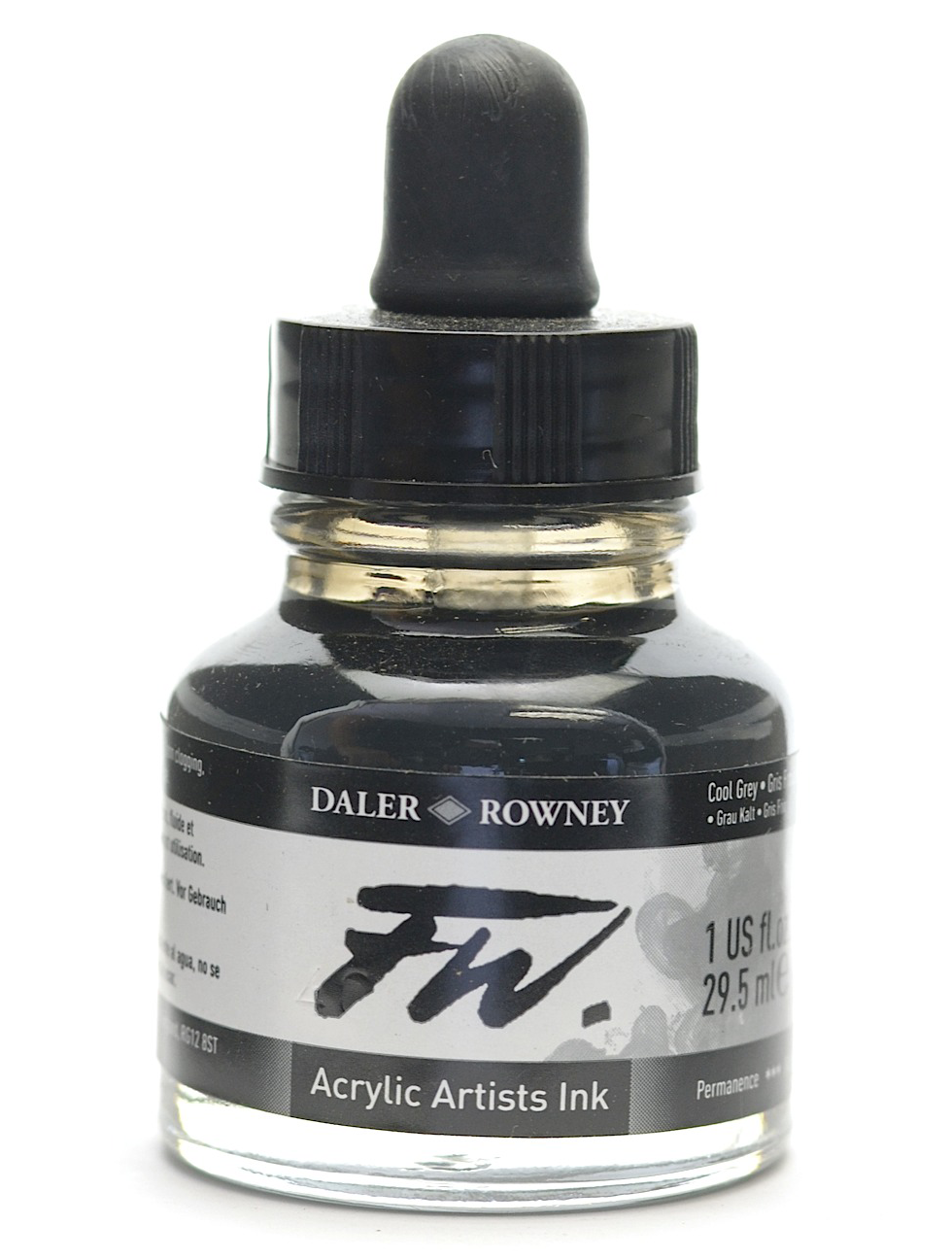 Daler Rowney FW Artist's Acrylic Ink COOL GREY - Al Masam Stationery LLC Main image