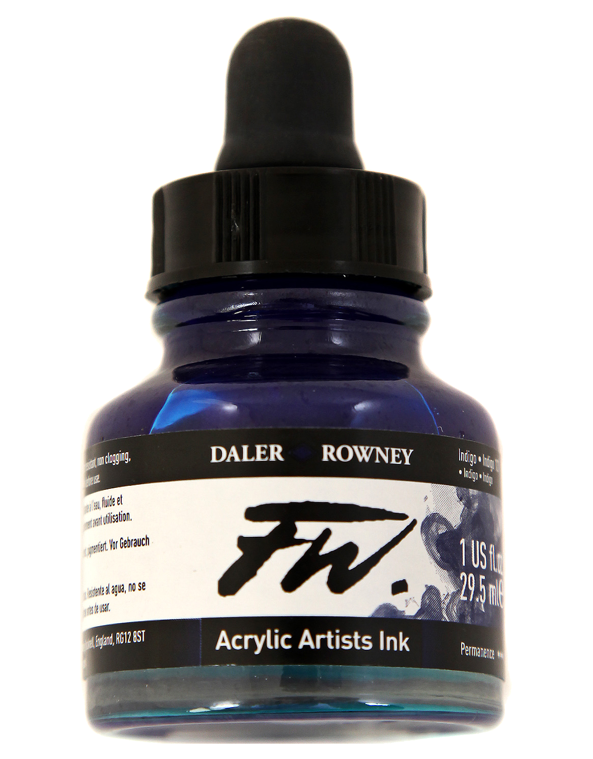 Daler Rowney FW Artist's Acrylic Ink INDIGO - Al Masam Stationery LLC Main image
