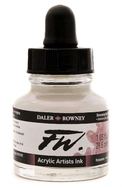 Daler Rowney FW Artist's Acrylic Ink SHIMMERING RED Secondary image