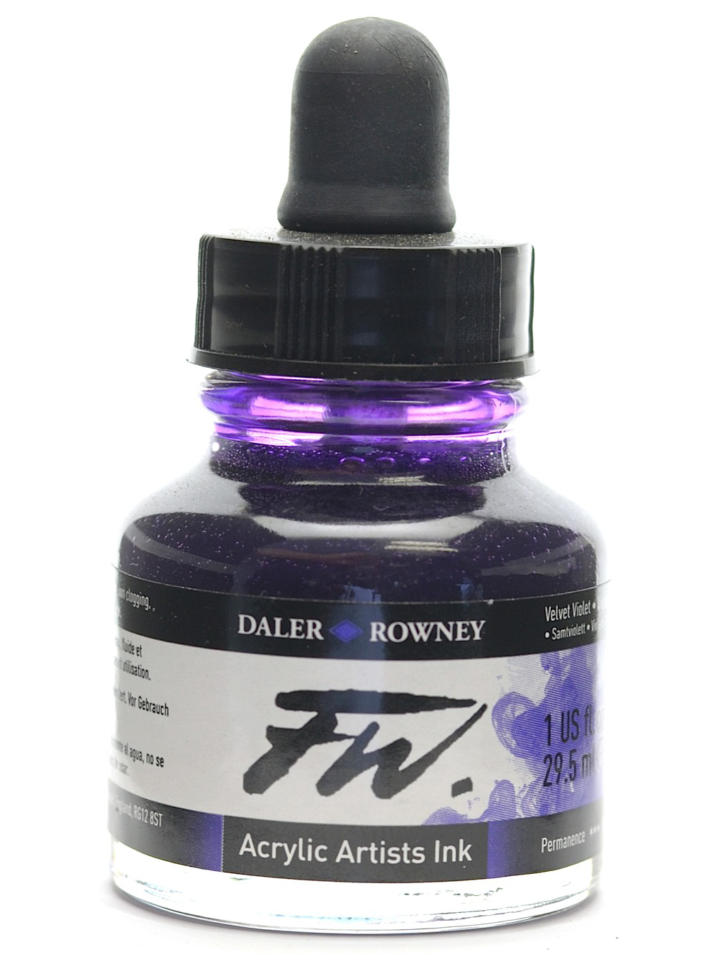 Daler Rowney FW Artist's Acrylic Ink VELVET VIOLET - Al Masam Stationery LLC Main image