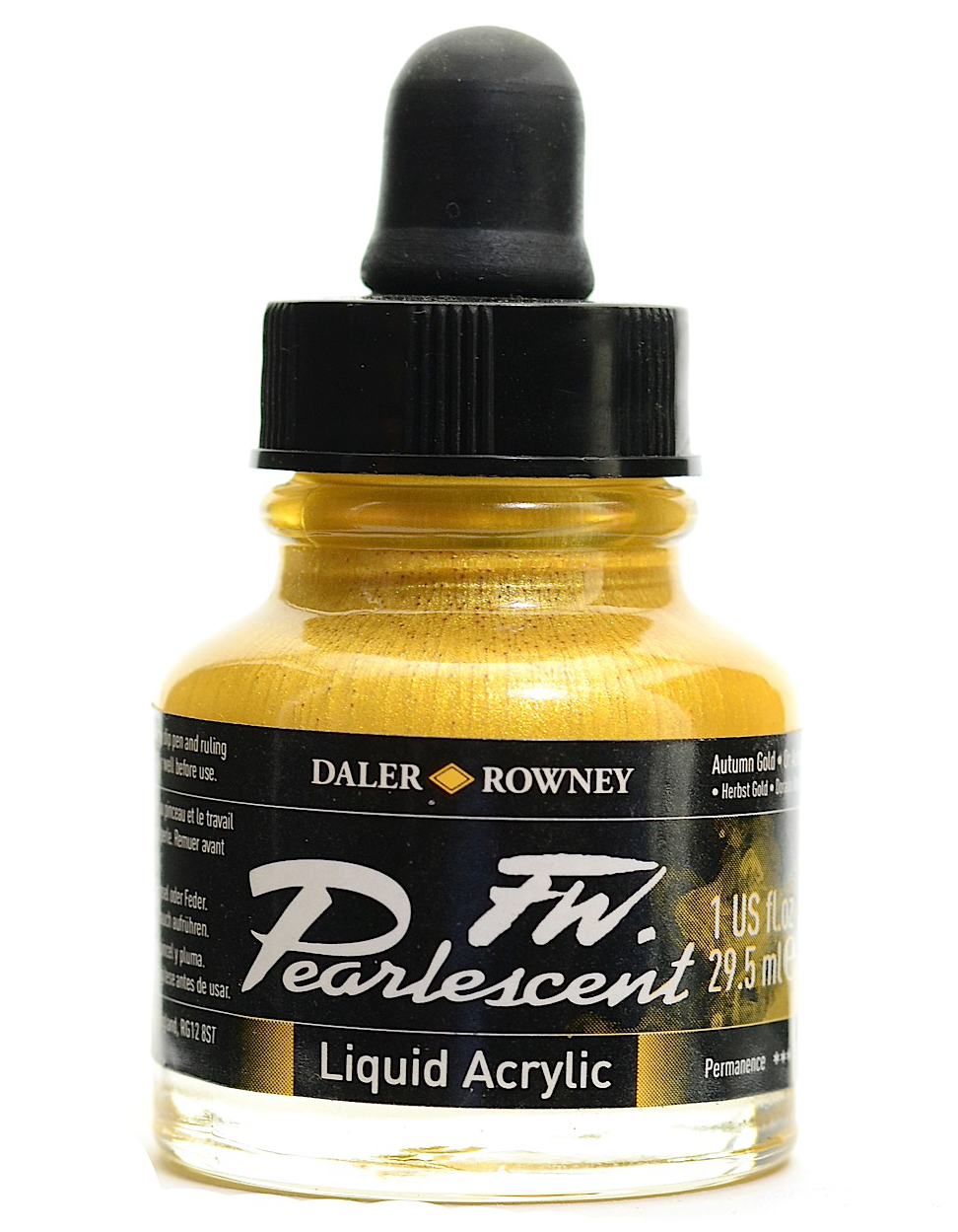 Daler Rowney FW Pearlescent Ink AUTUMN GOLD - Al Masam Stationery LLC Main image