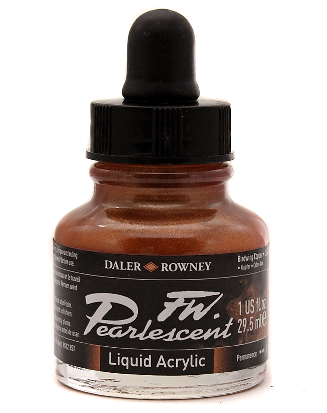 Daler Rowney FW Pearlescent Ink BIRD WING COPPER - Al Masam Stationery LLC Main image