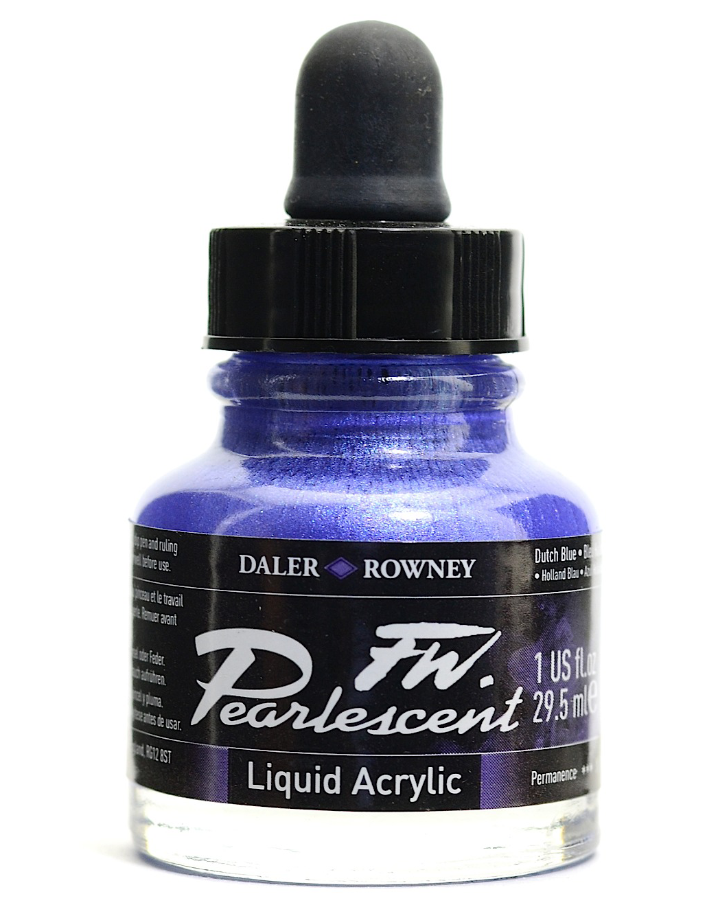 Daler Rowney FW Pearlescent Ink DUTCH BLUE - Al Masam Stationery LLC Main image
