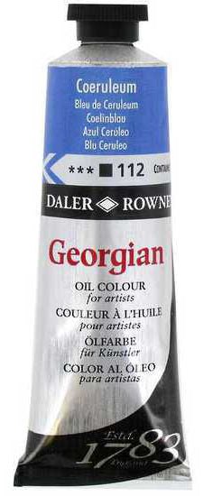 Daler Rowney Georgian Oil Paint - Coeruleum Blue (Hue) Secondary image
