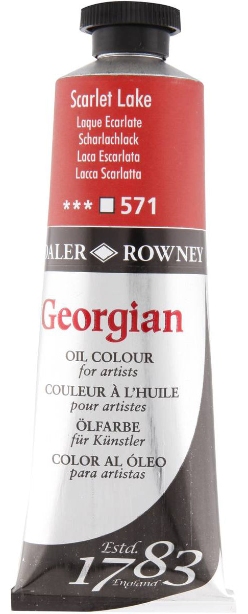 Daler Rowney Georgian Oil Paint - Scarlet Lake Secondary image