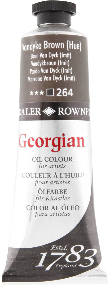 Daler Rowney Georgian Oil Paint - Vandyke Brown (Hue) Secondary image