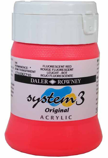 Daler Rowney Acrylic Colors System 3 FLUORESCENT RED Secondary image