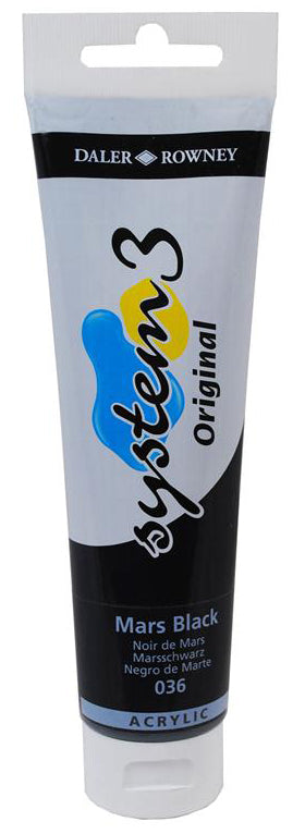 Daler Rowney Acrylic Colors System 3 MARS BLACK Secondary image