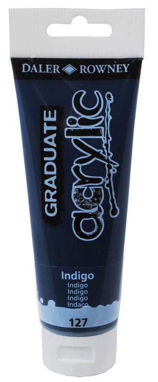 Daler Rowney Graduate Acrylic Color INDIGO - Al Masam Stationery LLC Main image