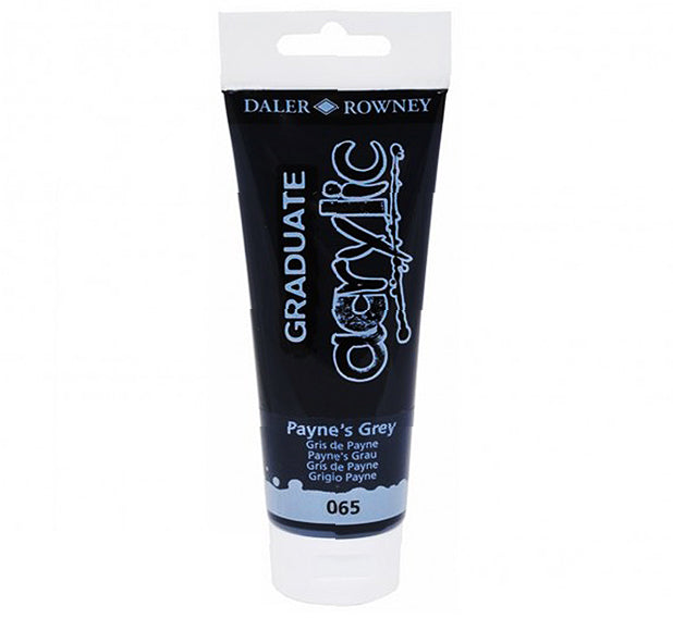 Daler Rowney Graduate Acrylic Color PAYNES GREY - Al Masam Stationery LLC Main image