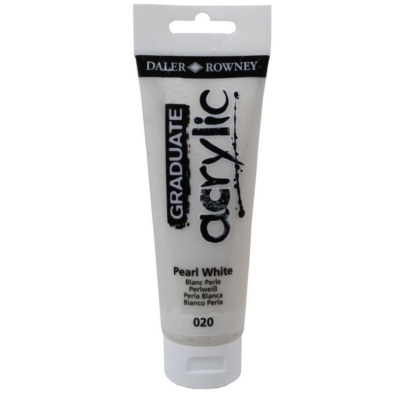 Daler Rowney Graduate Acrylic Color PEARL WHITE - Al Masam Stationery LLC Main image