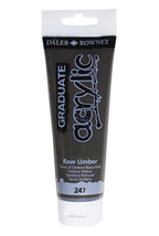 Daler Rowney Graduate Acrylic Color RAW UMBER - Al Masam Stationery LLC