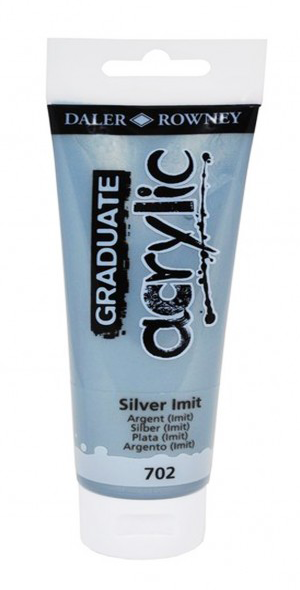 Daler Rowney Graduate Acrylic Color SILVER (IMIT) - Al Masam Stationery LLC