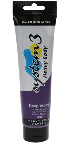 Daler Rowney Acrylic System 3 Heavy Body DEEP VIOLET - Al Masam Stationery LLC Main image