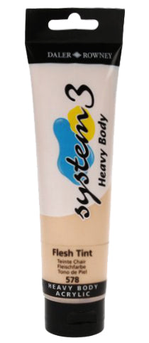 Daler Rowney Acrylic System 3 Heavy Body FLESH TINT - Al Masam Stationery LLC Main image