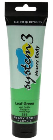 Daler Rowney Acrylic System 3 Heavy Body LEAF GREEN - Al Masam Stationery LLC Main image