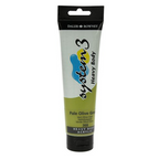 Daler Rowney Acrylic System 3 Heavy Body PALE OLIVE GREEN - Al Masam Stationery LLC