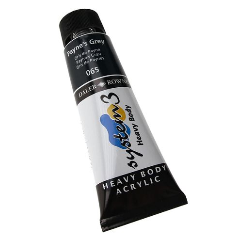 Daler Rowney Acrylic System 3 Heavy Body PAYNES GREY Secondary image