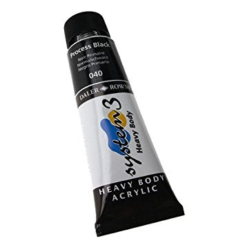 Daler Rowney Acrylic System 3 Heavy Body PROCESS BLACK Secondary image
