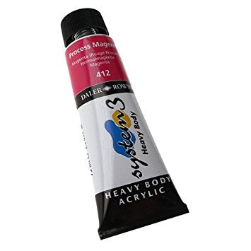 Daler Rowney Acrylic System 3 Heavy Body PROCESS MAGENTA Secondary image