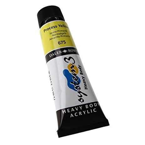 Daler Rowney Acrylic System 3 Heavy Body PROCESS YELLOW Secondary image