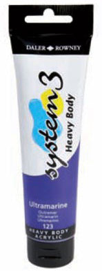 Daler Rowney Acrylic System 3 Heavy Body ULTRAMARINE - Al Masam Stationery LLC Main image