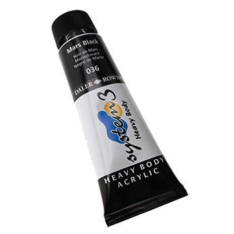 Daler Rowney Acrylic System 3 Heavy Body MARS BLACK Secondary image