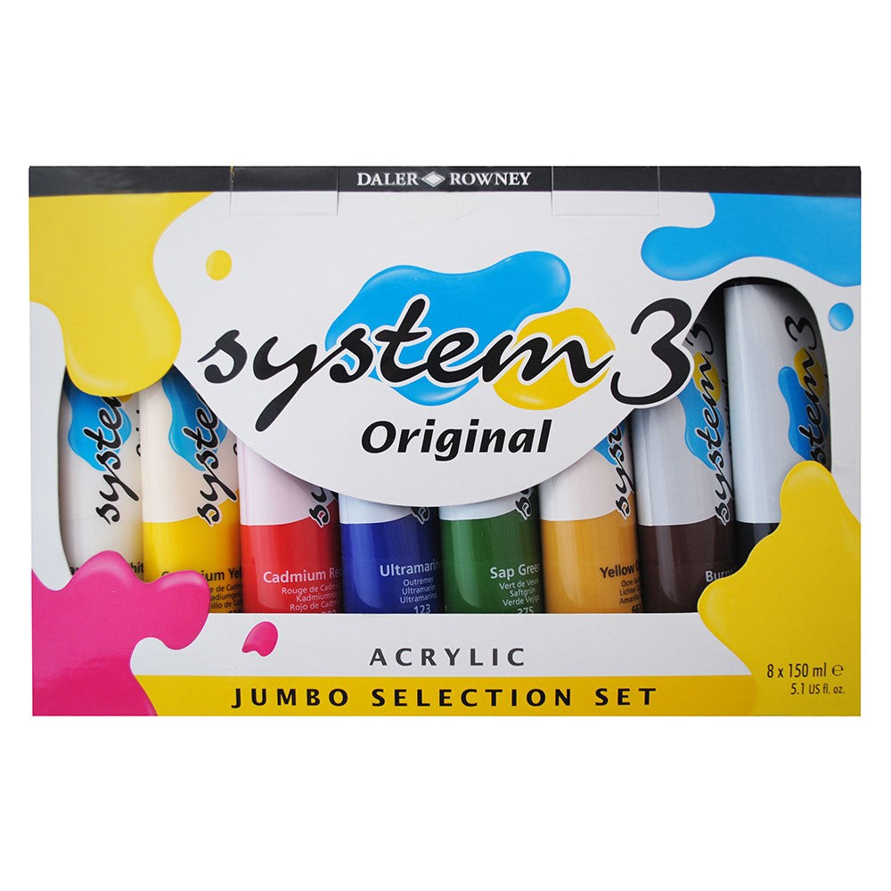 Daler Rowney Acrylic System 3 Original Jumbo Selection Set - Al Masam Stationery LLC Main image