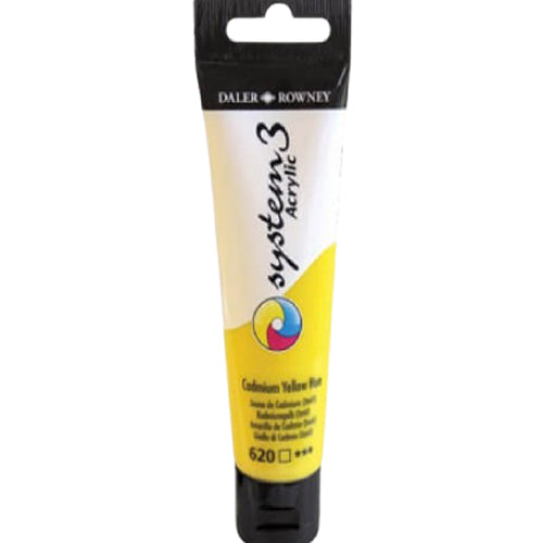 Daler Rowney System 3 Acrylic Paint 59ml Cadmium Yellow - Al Masam Stationery LLC Main image
