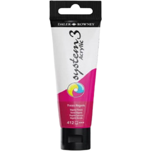 Daler Rowney System 3 Acrylic Paint 59ml Magenta - Al Masam Stationery LLC Main image