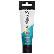 Daler Rowney System 3 Acrylic Paint 59ml Phthalo Turquoise - Al Masam Stationery LLC Main image