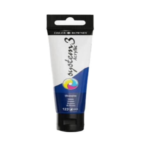 Daler Rowney System 3 Acrylic Paint 59ml Ultramarine - Al Masam Stationery LLC Main image