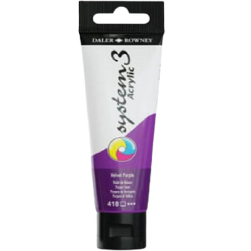 Daler Rowney System 3 Acrylic Paint 59ml Velvet Purple - Al Masam Stationery LLC Main image