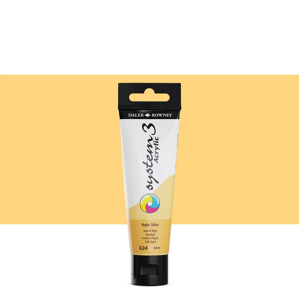 System3 Acrylic 59ml Naples Yellow - Al Masam Stationery LLC Main image